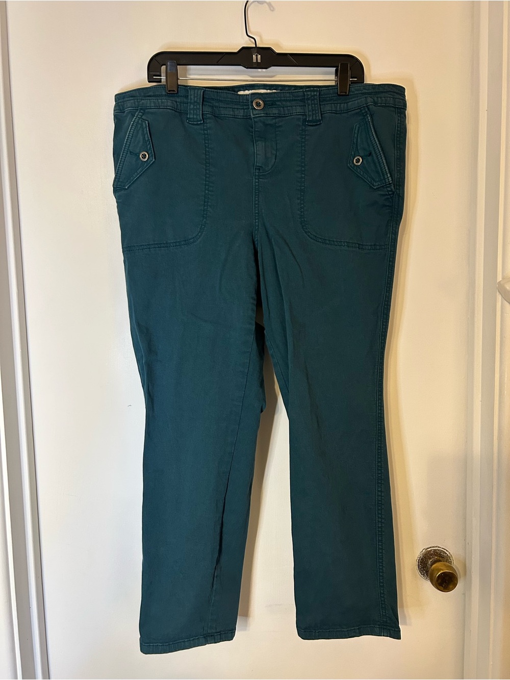 torrid Teal Straight-Leg Utility Pants